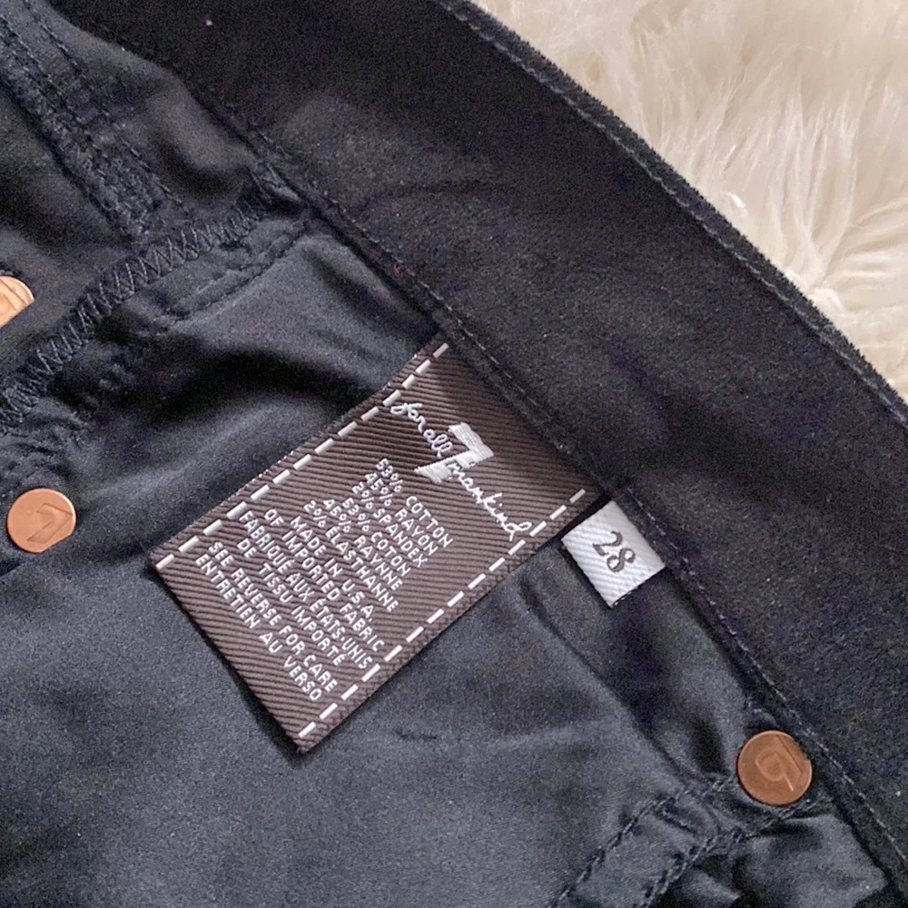 🇺🇸 MADE IN USA 7 For All Mankind Velvet Lisha skinny bootcut jeans - Picture 7 of 8